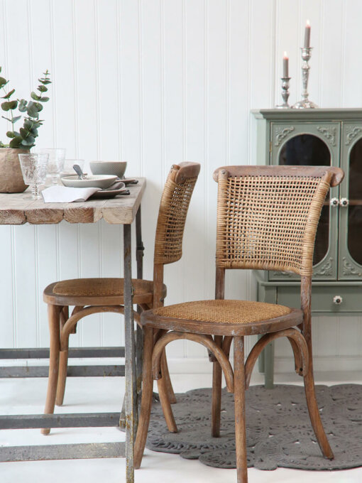 French Wicker Dining Chair