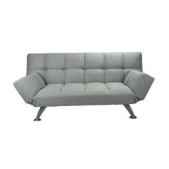 Boston Solid Grey Sofa Bed