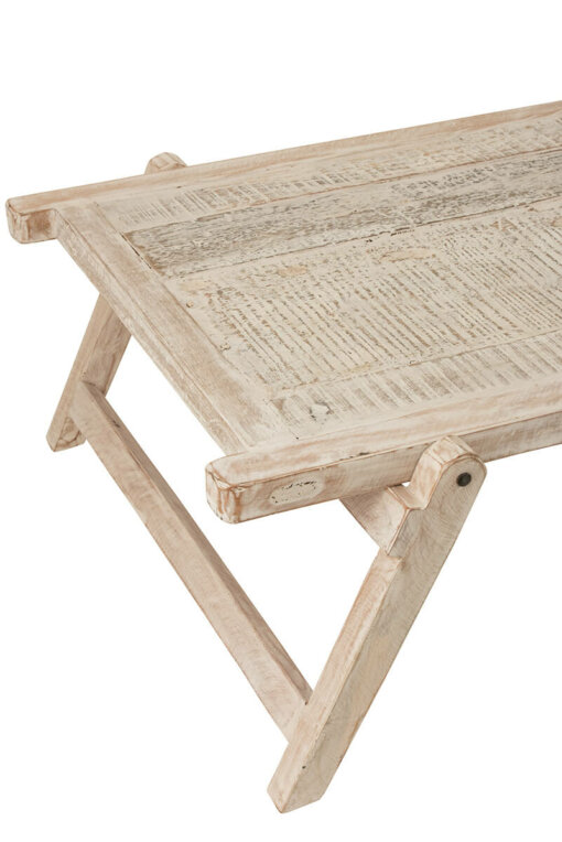 Recycled Wood White Wash Coffee Table