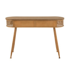 Metal Wood 2 Drawer Console