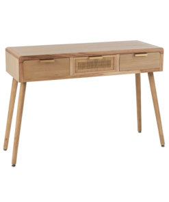 Rattan Natural 3 Drawer Console