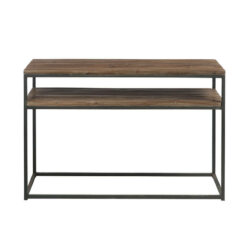 Brown Black Wood Console