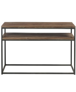 Brown Black Wood Console