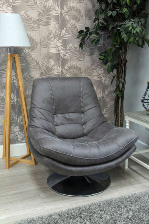Axis Dark Grey Swivel Chair