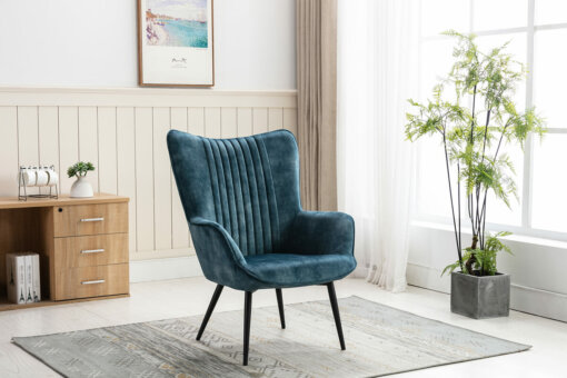 Lynn Teal Fabric Armchair