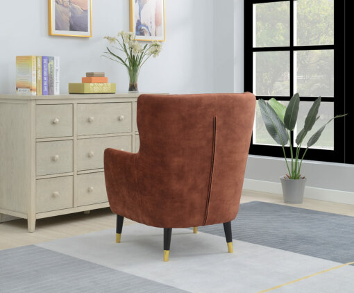 Pippa Rust Fabric Armchair