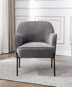 Susana Grey Fabric Armchair
