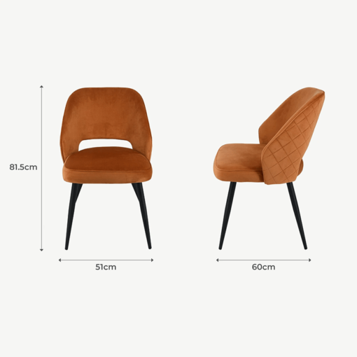 Sutton Orange Dining Chair