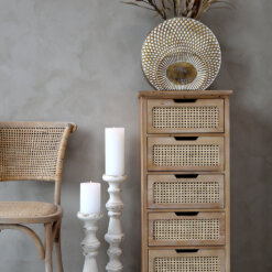 French Wicker Chest of Drawers