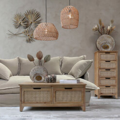 French Wicker Coffee Table