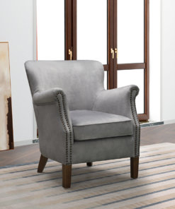 Harlow Vintage Grey Armchair