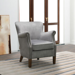 Harlow Vintage Grey Armchair