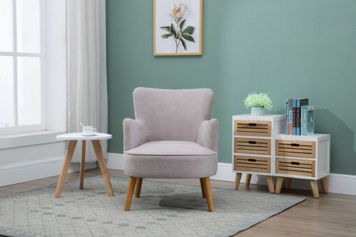 Keira Pearl Grey Armchair