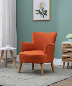 Keira Sunburnt Orange Armchair