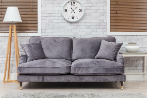 Rupert Grey 3 Seater Sofa