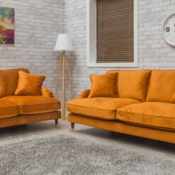 Rupert Orange Sofa Suite