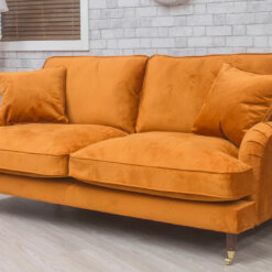 Rupert Orange 3 Seater Sofa