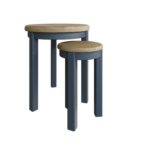 Hossegor Painted Round Nest of Tables