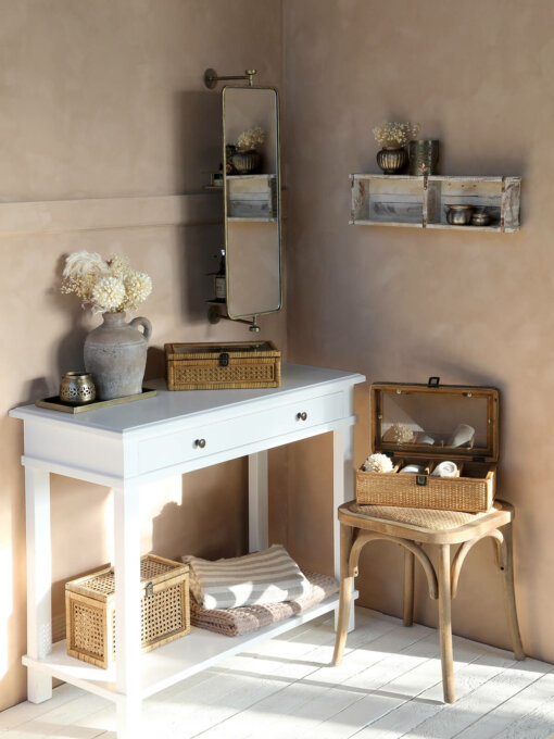Chic Small White Service Table