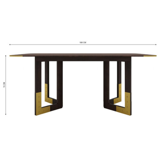 Argento 1.8m Fixed Top Table