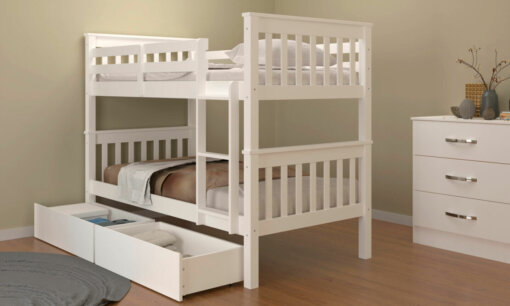 Athens White Bunk Bed