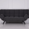 Boston Solid Charcoal Sofa Bed