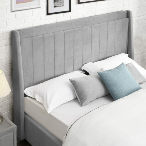 Mayo Grey Fabric Bed Frame