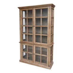 Brown Display Cabinet With 4 Doors