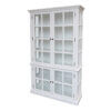 White Display Cabinet With 4 Doors