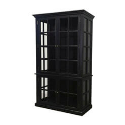 Black Display Cabinet With 4 Doors