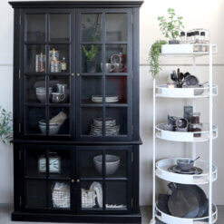 Black Display Cabinet With 4 Doors