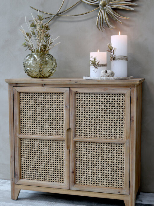 Small French Wicker Sideboard
