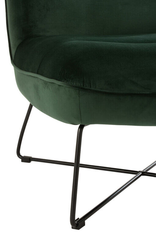 Textile Green Lounge Chair