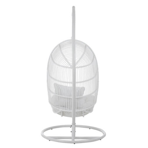 Oval Steel White Hanging Chair