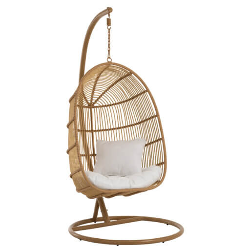 Oval Steel Natural Hanging Chair