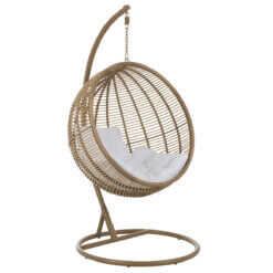 Round Steel Natural Hanging Chair