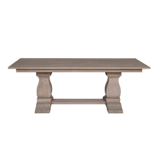 2.2M Sofia Rustic Brown Twin Pod Dining Table