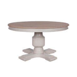 1.4M Hardwick Rustic Brown Sofia Round Dining Table