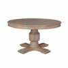 1.4M Sofia Rustic Brown Round Dining Table