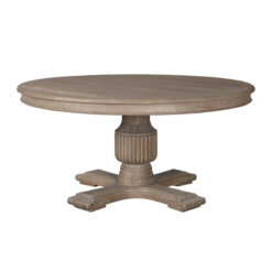 160cm Sofia Rustic Brown Round Dining Table