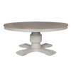 180cm Sofia Hardwick Rustic Brown Round Dining Table