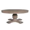 1.8M Sofia Rustic Brown Round Dining Table