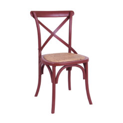 Red Crossback Dining Chair