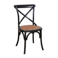 Black Crossback Dining Chair