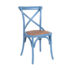 Blue Crossback Dining Chair