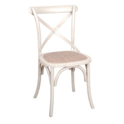 Cream Crossback Dining Chair