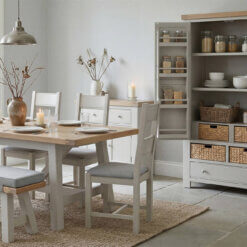 Alternative view of Doune 1200/1650 Extending Dining Table Taupe